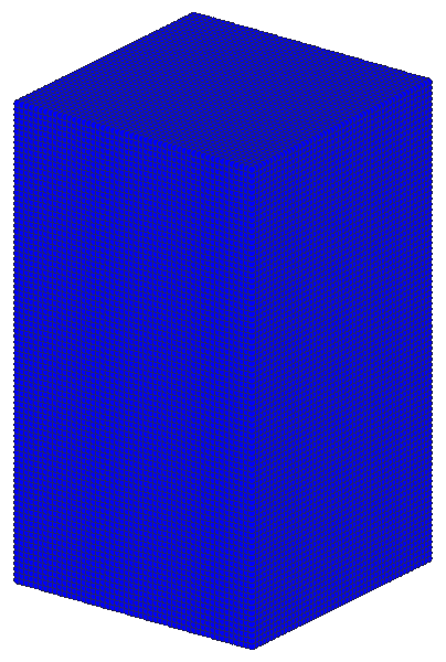 Peridynamic simulation of progressive damage growing through a carbon/carbon composite block